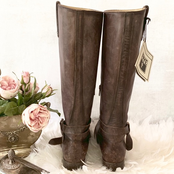 🎉HP🎉Frye Melissa Knotted Tall Brown Stonewashed - Picture 3 of 8